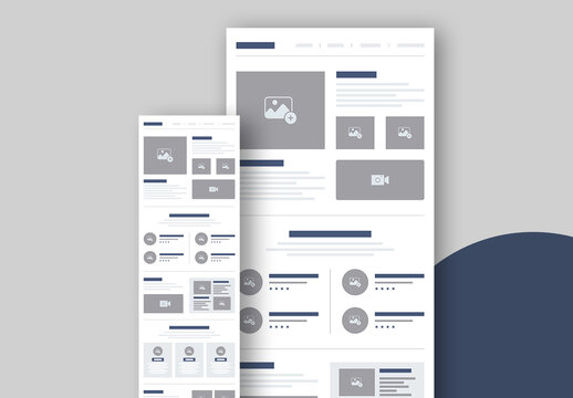 Minimal Web Wireframe Template