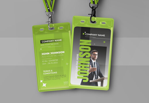 New Modern Office Employee ID Card
