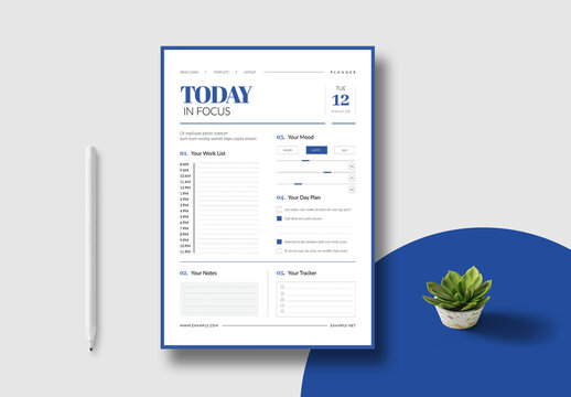 Today Planner Template Layout