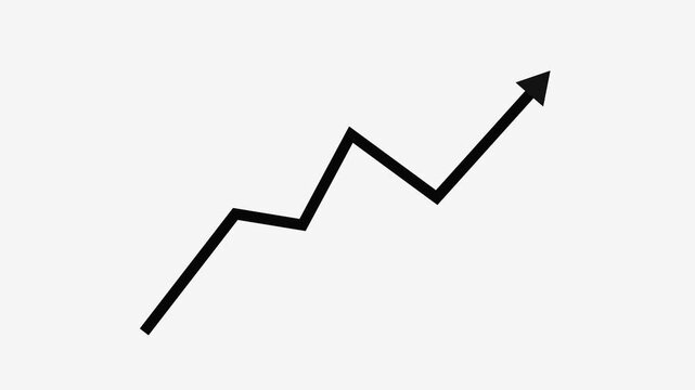 Business Revenue Increase Animation with Financial Statistics Graph