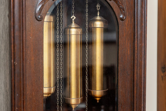 old pendulum, grandfather clock
