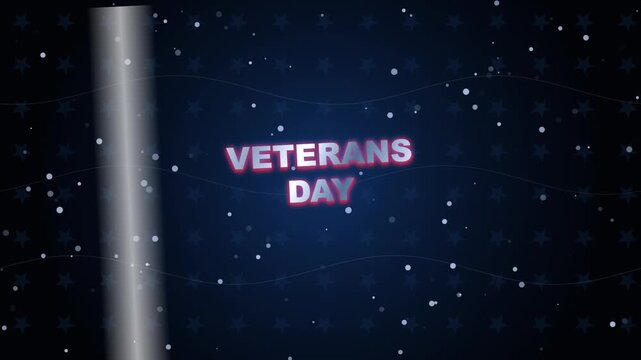 Abstract Veterans Day Metallic Holographic Seamless Motion Loop 4K
