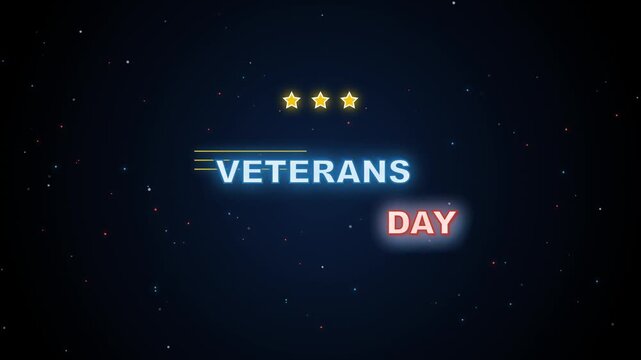 Abstract Veterans Day Patriotic Holographic Seamless Motion Loop 4K