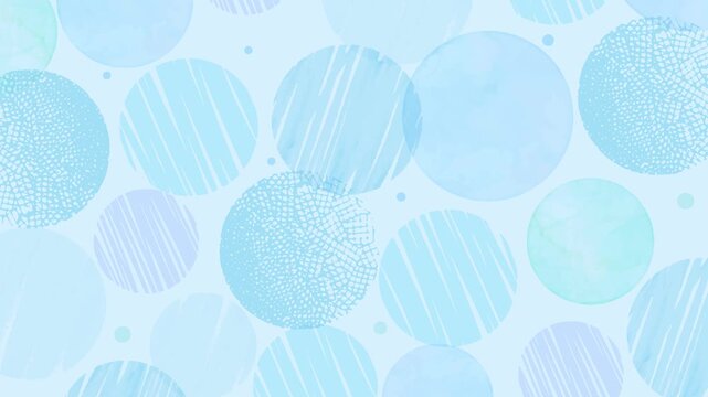 Abstract Circle Pattern Loop Background - blue