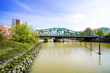 View of the landscape and sights of the city of Bremerhaven.
