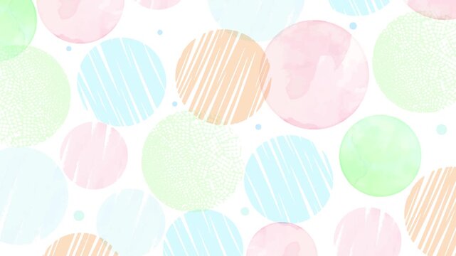 Abstract Circle Pattern Loop Background - colorful