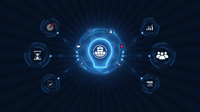 Digital Tablet to Analyze Global Business Data and International Trade, Worldwide Market, Cross Border Strategy, Global Expansion, Business Technology background