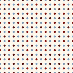 Minimalist burgundy slate blue polka dot pattern on ivory cream background, retro vintage geometric dot matrix aesthetic, elegant autumn apparel textile fabric printing design, packaging paper decor © Source Studio