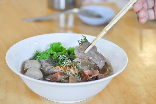 beef noodles or noodles, Chinese noodles or eating noodles