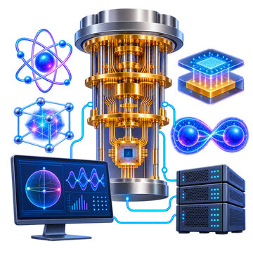 Quantum Computing Technology Concept
