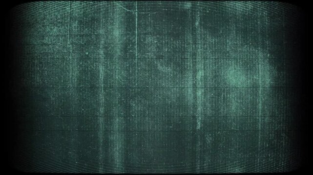 close-up of the screen texture of an old VHS video tape file, with a blue color dot background and a grainy film effect. Photo overlay via blend mode or half dot print layer.