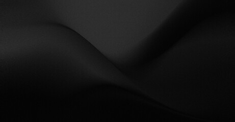 Fototapeta premium Dark Abstract Silhouette Flowing Wave Black Gradient Background. perfect for luxury branding, fashion, cosmetics, corporate presentations, technology, advertising, packaging, wallpapers, and backdrops