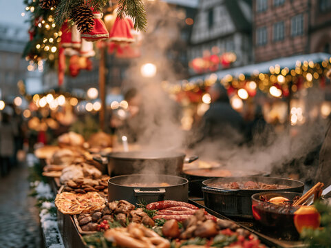 Alsatian Christmas Market Food Stall