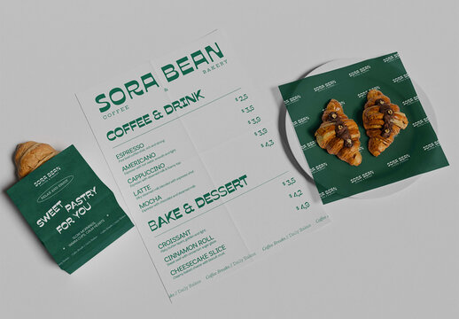 Bakery and Cafe Branding Mockup