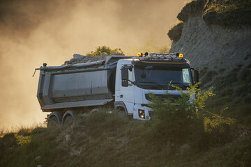 Dump truck at work © erika8213