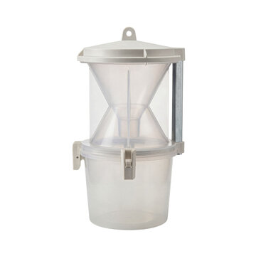Clear plastic insect pheromone trap for agricultural pest control