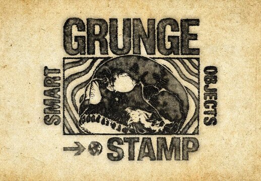 Grunge Stamp Effect For Poster And Social Media Design