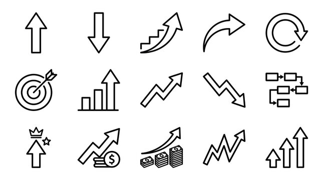 Business Arrow Icon Set