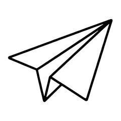 paper plane icon isolated PNG transparent © Angga