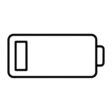 low battery icon isolated PNG transparent