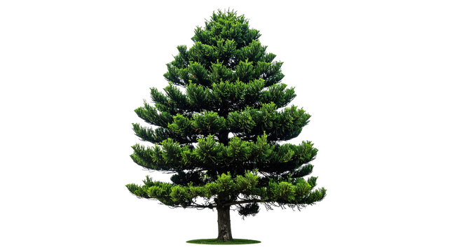 Evergreen Pine Tree Isolated on Transparent Background