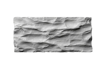 Fototapeta premium Wrinkled white paper sheet texture isolated
