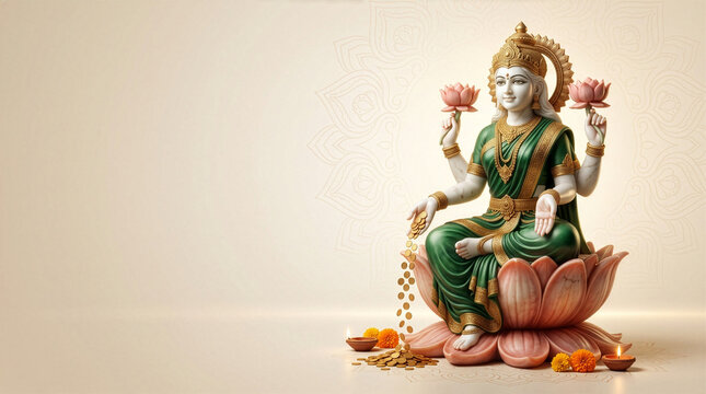Premium lakshmi statue for diwali celebration