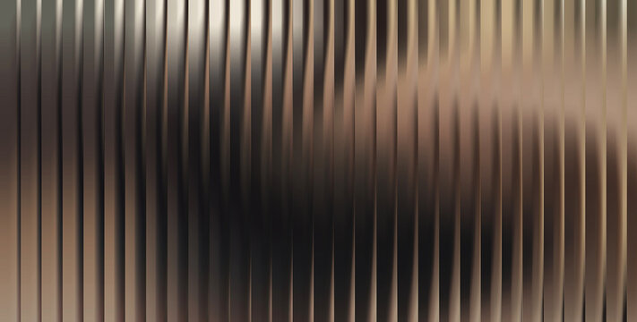 Vertical metallic ribbed texture with bronze and dark grey gradients