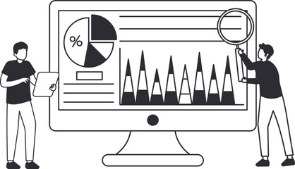 infographic elements, business presentation, strategic planning, data management, information graphic, office workers, analyzing data, financial planning, © Arslan Haider