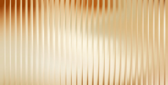 Vertical rippled texture with gradient gold and beige light tones