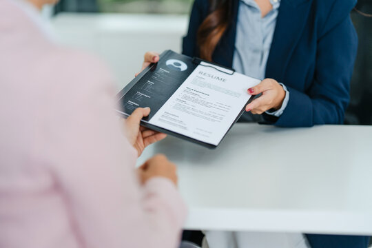 Human resourse interview job applicants  new job concept.