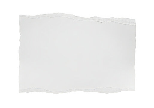 A gray rectangle with a torn edge on a white background isolated on transparent background