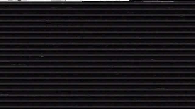 horizontal static lines and Minimal dark film texture with subtle  slight noise at the top and bottom for video editing 4k video