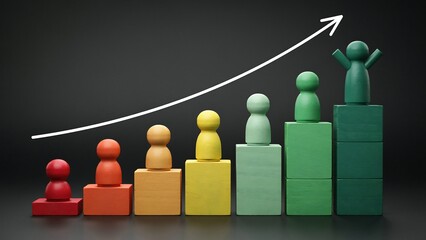 Obraz premium Business Growth and Revenue Increase Concept