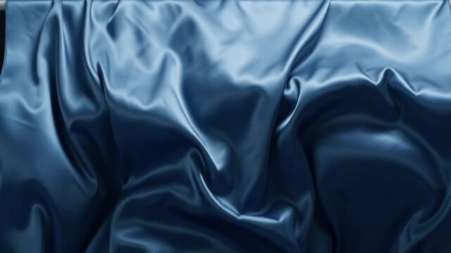 High resolution stock video footage of satin fabric rippling like water showing abstract micro structural details and textures with professional motion details