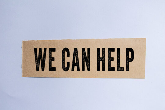 WE CAN HELP text concept photo