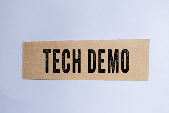 TECH DEMO text concept photo