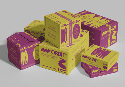 Cardboard Box Mockup