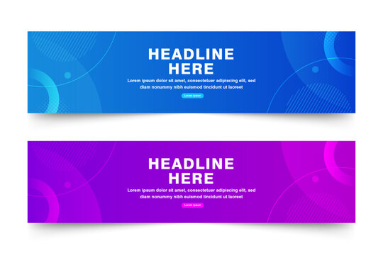 Abstract geometric banner background