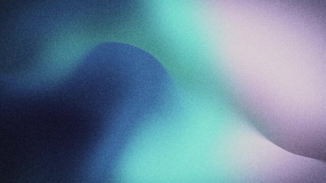 Flowing teal gradients with dreamy retro sensor noise loop