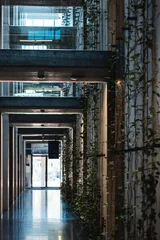 hall perspective of modern Centrum Spotkania Kultur building, contemporary architecture © goami
