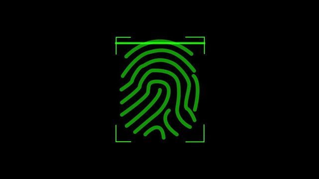 Fingerprint scanner interface provides secure biometric authentication for user identity verification within high tech mobile devices and professional digital security systems for safeguarding.