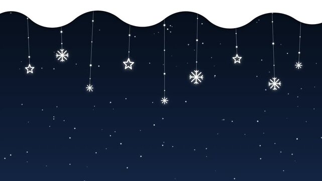Christmas background with snowflakes