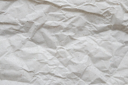 Crumpled White Recycle Paper Texture Surface Background for Design