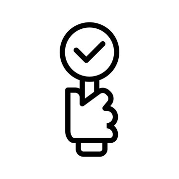 Agree Icon Vector Symbol Design Illustration