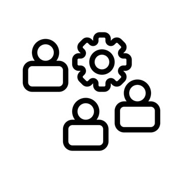 Teamwork Icon Vector Symbol Design Illustration
