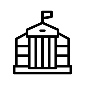 University Icon Vector Symbol Design Illustration