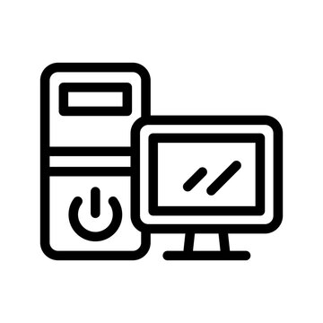 Computer Icon Vector Symbol Design Illustration