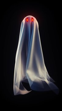 ghost on black background