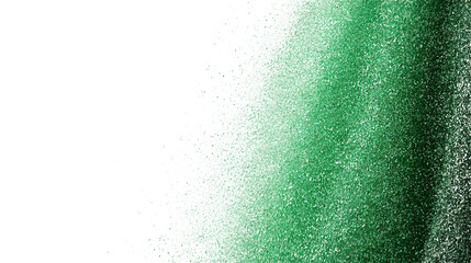 Obraz premium Emerald green pigment powder cloud with powder disperses on transparent background